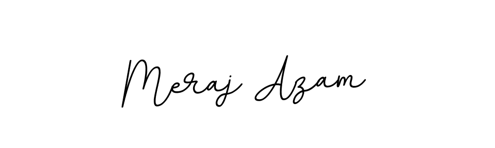 How to make Meraj Azam name signature. Use BallpointsItalic-DORy9 style for creating short signs online. This is the latest handwritten sign. Meraj Azam signature style 11 images and pictures png