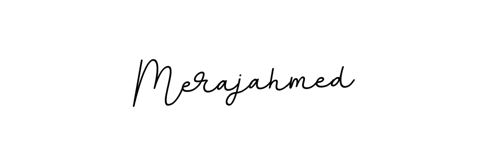 Use a signature maker to create a handwritten signature online. With this signature software, you can design (BallpointsItalic-DORy9) your own signature for name Merajahmed. Merajahmed signature style 11 images and pictures png