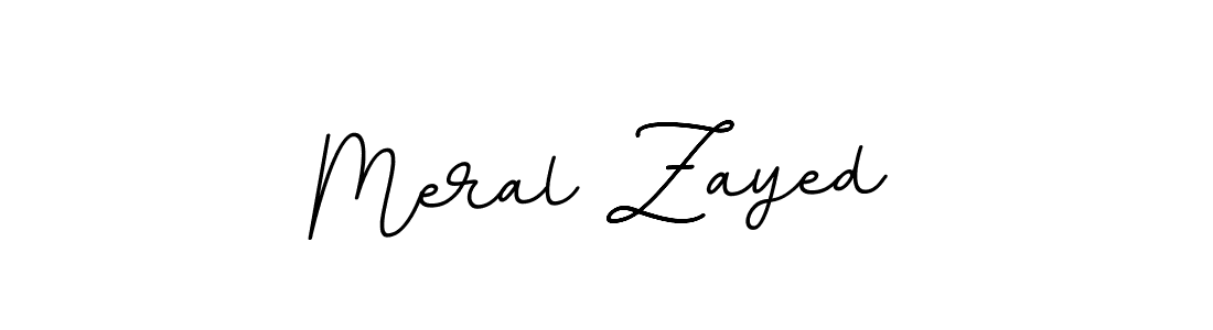 Make a beautiful signature design for name Meral Zayed. With this signature (BallpointsItalic-DORy9) style, you can create a handwritten signature for free. Meral Zayed signature style 11 images and pictures png