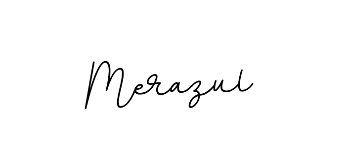 Design your own signature with our free online signature maker. With this signature software, you can create a handwritten (BallpointsItalic-DORy9) signature for name Merazul. Merazul signature style 11 images and pictures png