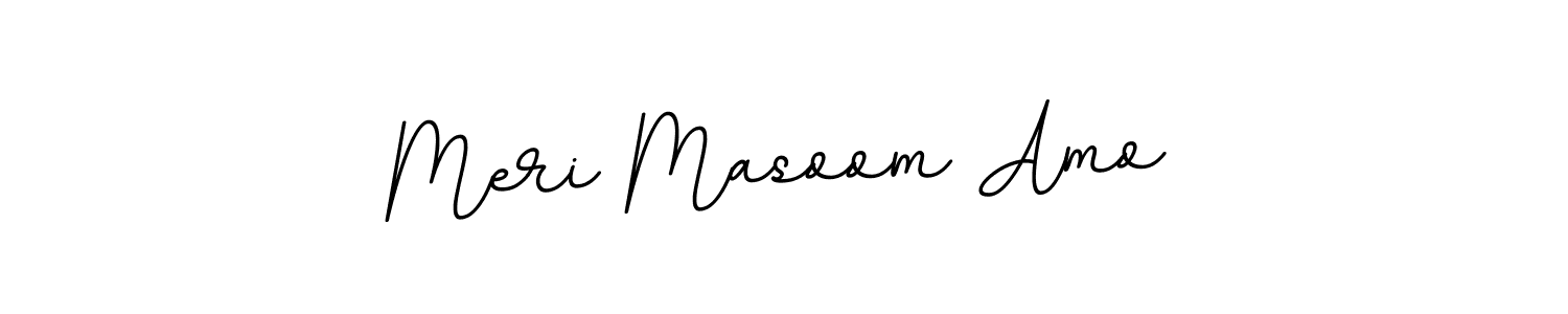 You can use this online signature creator to create a handwritten signature for the name Meri Masoom Amo. This is the best online autograph maker. Meri Masoom Amo signature style 11 images and pictures png