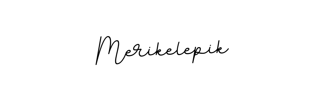 You should practise on your own different ways (BallpointsItalic-DORy9) to write your name (Merikelepik) in signature. don't let someone else do it for you. Merikelepik signature style 11 images and pictures png