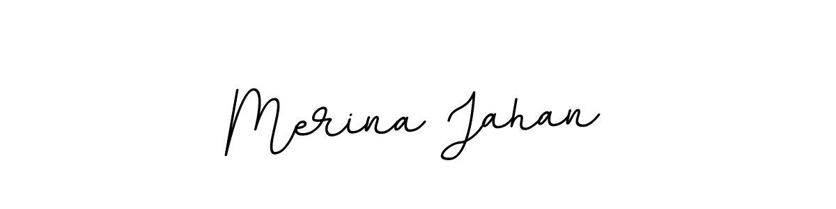 Merina Jahan stylish signature style. Best Handwritten Sign (BallpointsItalic-DORy9) for my name. Handwritten Signature Collection Ideas for my name Merina Jahan. Merina Jahan signature style 11 images and pictures png