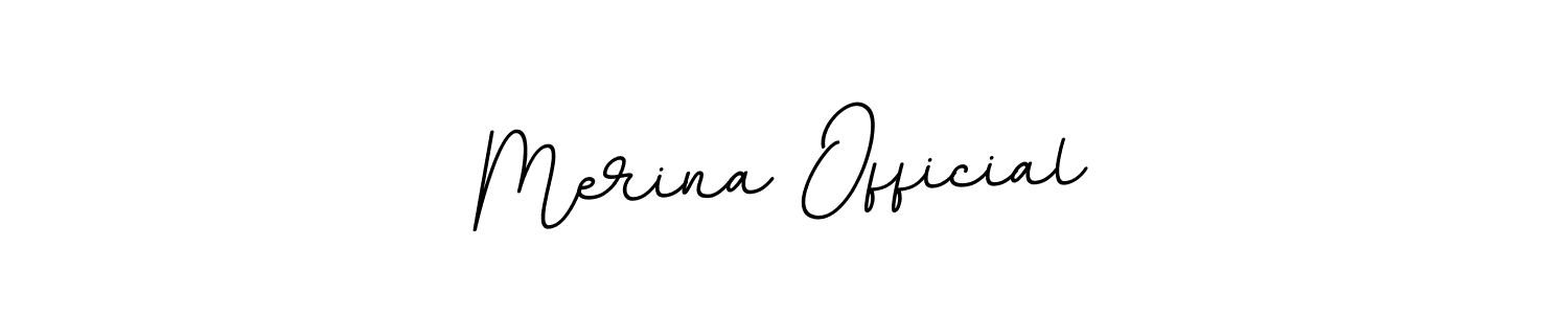 How to make Merina Official signature? BallpointsItalic-DORy9 is a professional autograph style. Create handwritten signature for Merina Official name. Merina Official signature style 11 images and pictures png
