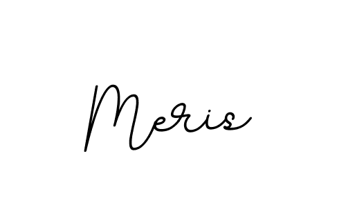 Create a beautiful signature design for name Meris. With this signature (BallpointsItalic-DORy9) fonts, you can make a handwritten signature for free. Meris signature style 11 images and pictures png