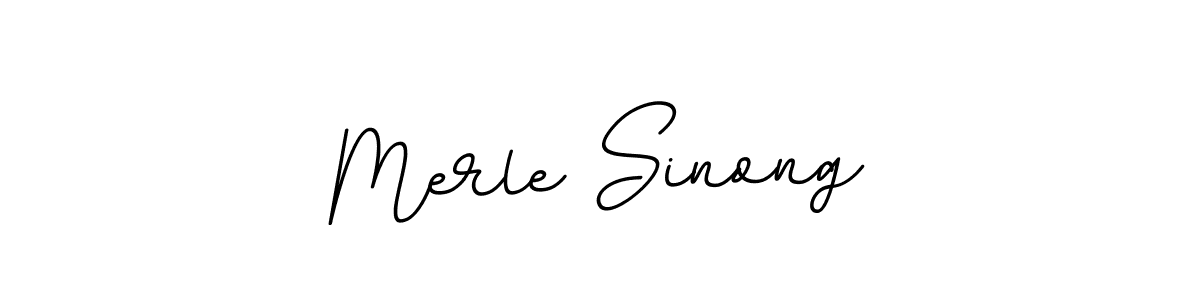 This is the best signature style for the Merle Sinong name. Also you like these signature font (BallpointsItalic-DORy9). Mix name signature. Merle Sinong signature style 11 images and pictures png