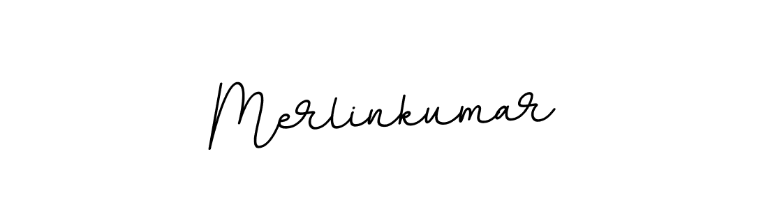 Create a beautiful signature design for name Merlinkumar. With this signature (BallpointsItalic-DORy9) fonts, you can make a handwritten signature for free. Merlinkumar signature style 11 images and pictures png