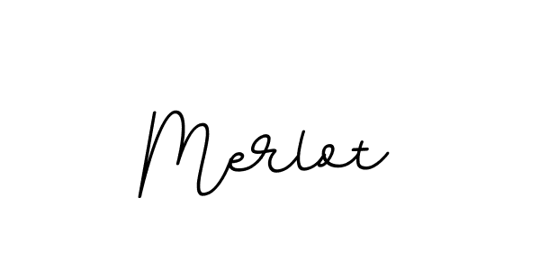 The best way (BallpointsItalic-DORy9) to make a short signature is to pick only two or three words in your name. The name Merlot include a total of six letters. For converting this name. Merlot signature style 11 images and pictures png