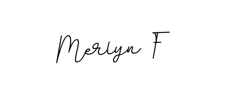 Design your own signature with our free online signature maker. With this signature software, you can create a handwritten (BallpointsItalic-DORy9) signature for name Merlyn F. Merlyn F signature style 11 images and pictures png