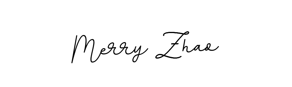 Make a beautiful signature design for name Merry Zhao. With this signature (BallpointsItalic-DORy9) style, you can create a handwritten signature for free. Merry Zhao signature style 11 images and pictures png