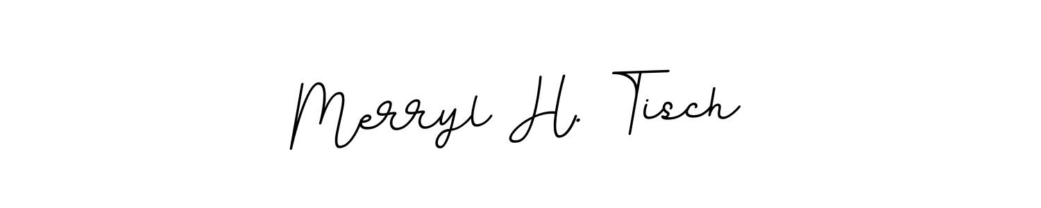 Create a beautiful signature design for name Merryl H. Tisch. With this signature (BallpointsItalic-DORy9) fonts, you can make a handwritten signature for free. Merryl H. Tisch signature style 11 images and pictures png