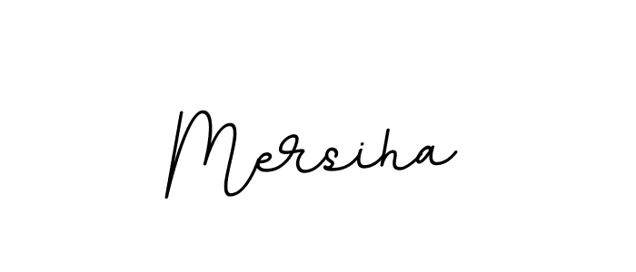 The best way (BallpointsItalic-DORy9) to make a short signature is to pick only two or three words in your name. The name Mersiha include a total of six letters. For converting this name. Mersiha signature style 11 images and pictures png