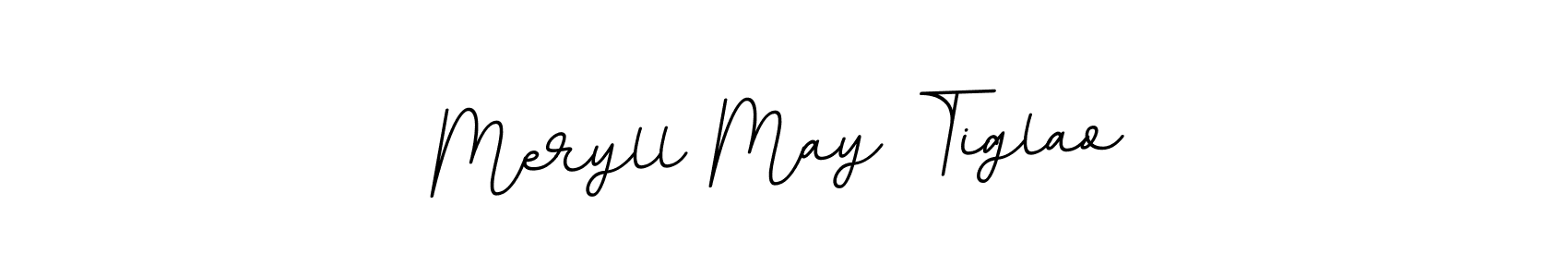 Design your own signature with our free online signature maker. With this signature software, you can create a handwritten (BallpointsItalic-DORy9) signature for name Meryll May Tiglao. Meryll May Tiglao signature style 11 images and pictures png