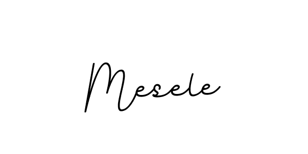 Make a beautiful signature design for name Mesele. With this signature (BallpointsItalic-DORy9) style, you can create a handwritten signature for free. Mesele signature style 11 images and pictures png