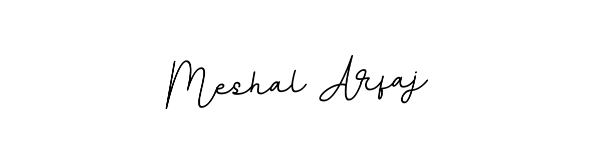 Make a beautiful signature design for name Meshal Arfaj. With this signature (BallpointsItalic-DORy9) style, you can create a handwritten signature for free. Meshal Arfaj signature style 11 images and pictures png
