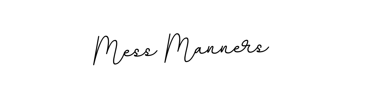 Create a beautiful signature design for name Mess Manners. With this signature (BallpointsItalic-DORy9) fonts, you can make a handwritten signature for free. Mess Manners signature style 11 images and pictures png