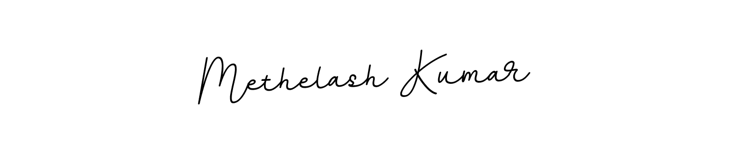 Design your own signature with our free online signature maker. With this signature software, you can create a handwritten (BallpointsItalic-DORy9) signature for name Methelash Kumar. Methelash Kumar signature style 11 images and pictures png