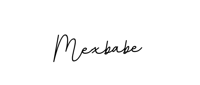 The best way (BallpointsItalic-DORy9) to make a short signature is to pick only two or three words in your name. The name Mexbabe include a total of six letters. For converting this name. Mexbabe signature style 11 images and pictures png