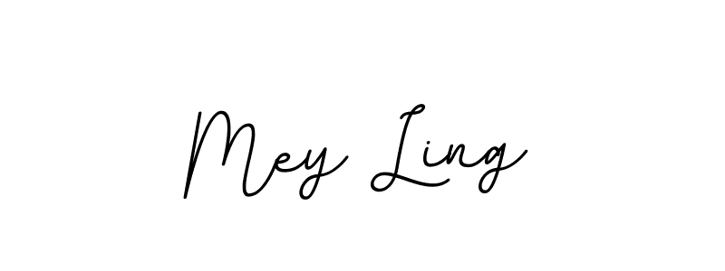 Design your own signature with our free online signature maker. With this signature software, you can create a handwritten (BallpointsItalic-DORy9) signature for name Mey Ling. Mey Ling signature style 11 images and pictures png