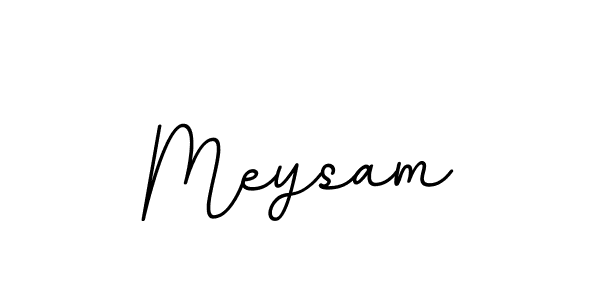 Use a signature maker to create a handwritten signature online. With this signature software, you can design (BallpointsItalic-DORy9) your own signature for name Meysam. Meysam signature style 11 images and pictures png
