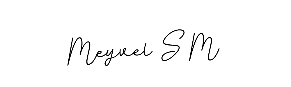 This is the best signature style for the Meyvel S M name. Also you like these signature font (BallpointsItalic-DORy9). Mix name signature. Meyvel S M signature style 11 images and pictures png