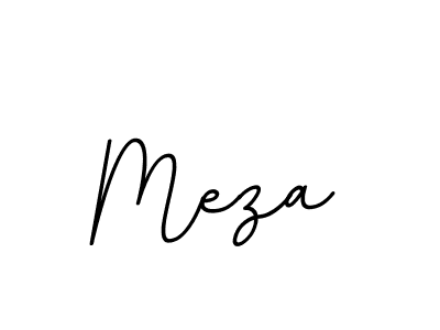 Use a signature maker to create a handwritten signature online. With this signature software, you can design (BallpointsItalic-DORy9) your own signature for name Meza. Meza signature style 11 images and pictures png