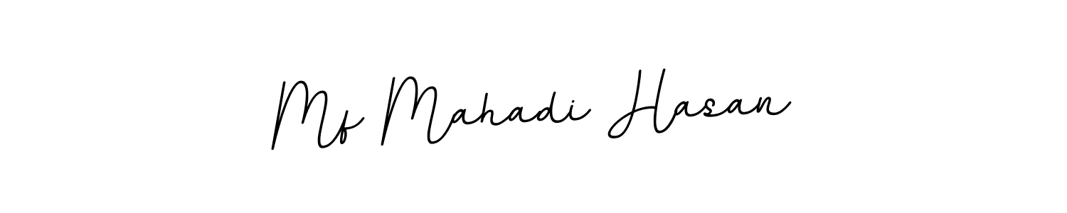 How to make Mf Mahadi Hasan name signature. Use BallpointsItalic-DORy9 style for creating short signs online. This is the latest handwritten sign. Mf Mahadi Hasan signature style 11 images and pictures png