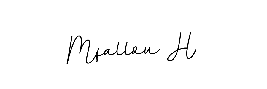 Make a beautiful signature design for name Mfallou H. Use this online signature maker to create a handwritten signature for free. Mfallou H signature style 11 images and pictures png