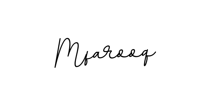 Design your own signature with our free online signature maker. With this signature software, you can create a handwritten (BallpointsItalic-DORy9) signature for name Mfarooq. Mfarooq signature style 11 images and pictures png