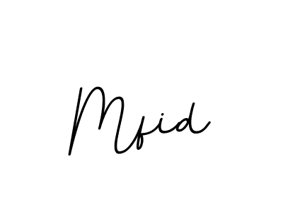Use a signature maker to create a handwritten signature online. With this signature software, you can design (BallpointsItalic-DORy9) your own signature for name Mfid. Mfid signature style 11 images and pictures png