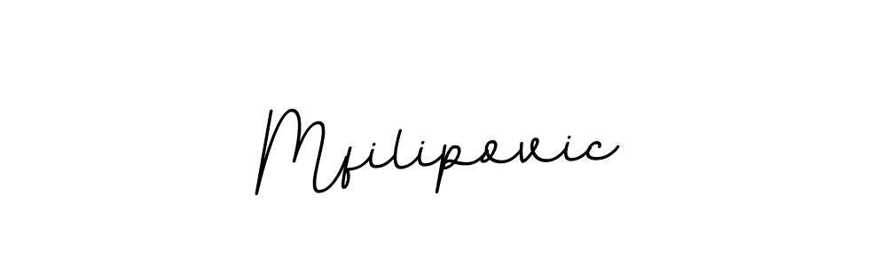 You should practise on your own different ways (BallpointsItalic-DORy9) to write your name (Mfilipovic) in signature. don't let someone else do it for you. Mfilipovic signature style 11 images and pictures png