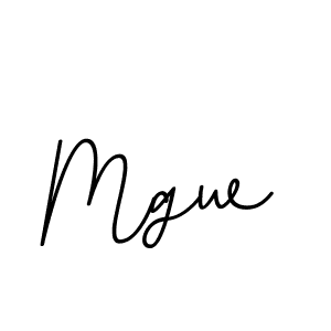 Design your own signature with our free online signature maker. With this signature software, you can create a handwritten (BallpointsItalic-DORy9) signature for name Mgw. Mgw signature style 11 images and pictures png