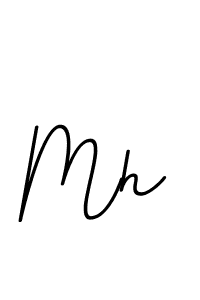 Design your own signature with our free online signature maker. With this signature software, you can create a handwritten (BallpointsItalic-DORy9) signature for name Mh. Mh signature style 11 images and pictures png