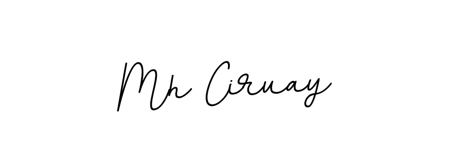 Use a signature maker to create a handwritten signature online. With this signature software, you can design (BallpointsItalic-DORy9) your own signature for name Mh Ciruay. Mh Ciruay signature style 11 images and pictures png