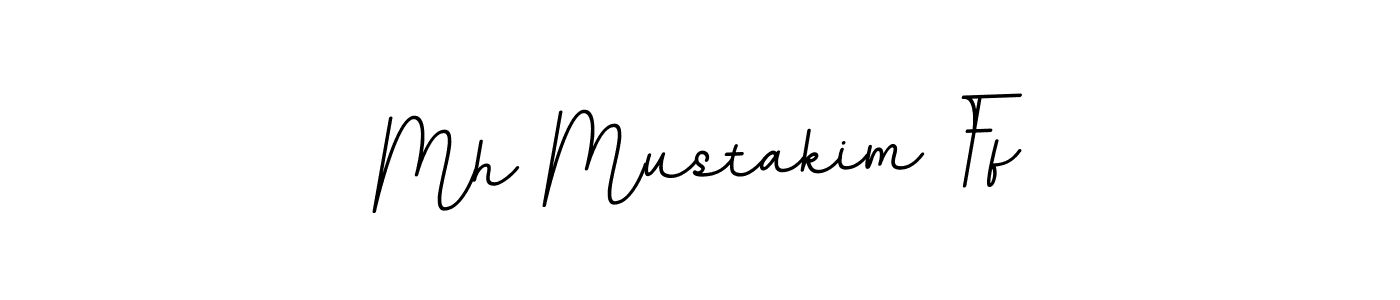Use a signature maker to create a handwritten signature online. With this signature software, you can design (BallpointsItalic-DORy9) your own signature for name Mh Mustakim Ff. Mh Mustakim Ff signature style 11 images and pictures png