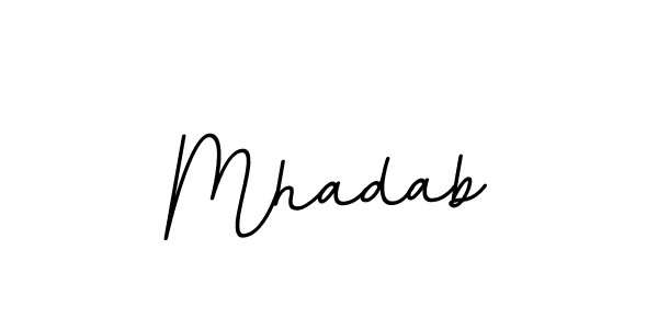 Also we have Mhadab name is the best signature style. Create professional handwritten signature collection using BallpointsItalic-DORy9 autograph style. Mhadab signature style 11 images and pictures png