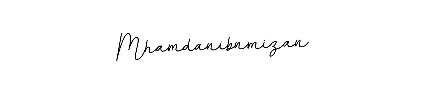 How to make Mhamdanibnmizan signature? BallpointsItalic-DORy9 is a professional autograph style. Create handwritten signature for Mhamdanibnmizan name. Mhamdanibnmizan signature style 11 images and pictures png