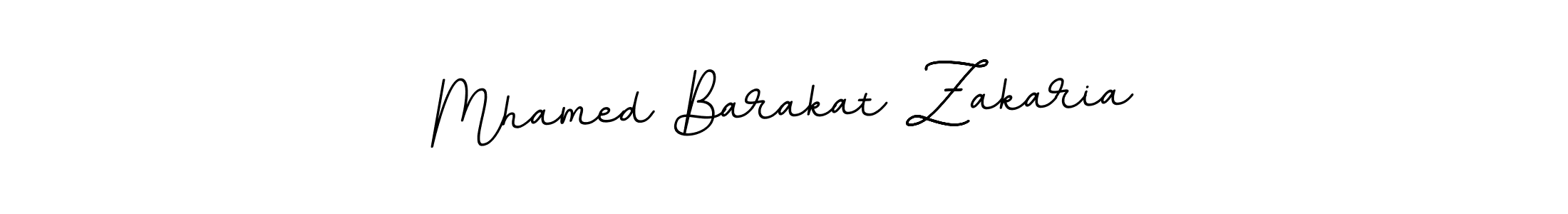 How to make Mhamed Barakat Zakaria name signature. Use BallpointsItalic-DORy9 style for creating short signs online. This is the latest handwritten sign. Mhamed Barakat Zakaria signature style 11 images and pictures png