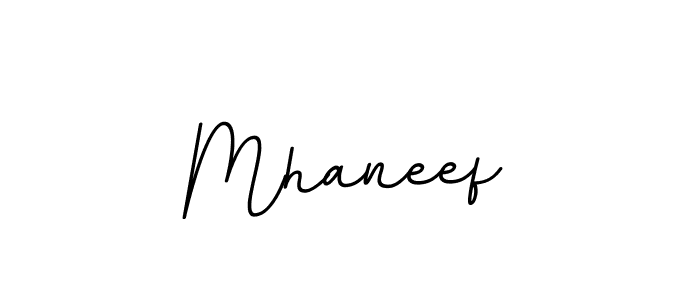 Design your own signature with our free online signature maker. With this signature software, you can create a handwritten (BallpointsItalic-DORy9) signature for name Mhaneef. Mhaneef signature style 11 images and pictures png