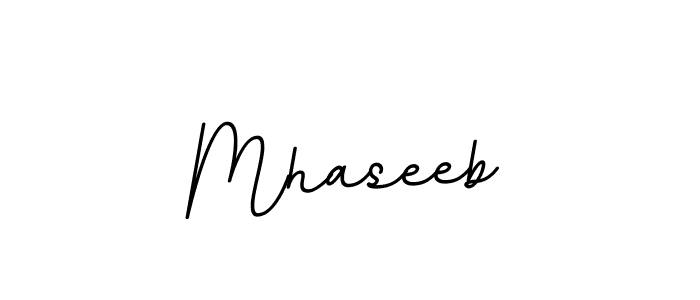 Also we have Mhaseeb name is the best signature style. Create professional handwritten signature collection using BallpointsItalic-DORy9 autograph style. Mhaseeb signature style 11 images and pictures png
