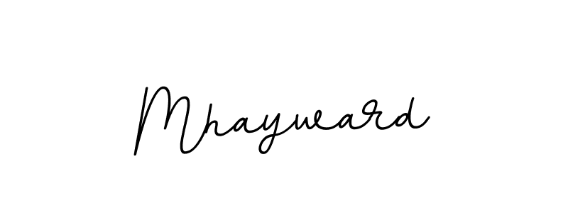 How to make Mhayward name signature. Use BallpointsItalic-DORy9 style for creating short signs online. This is the latest handwritten sign. Mhayward signature style 11 images and pictures png