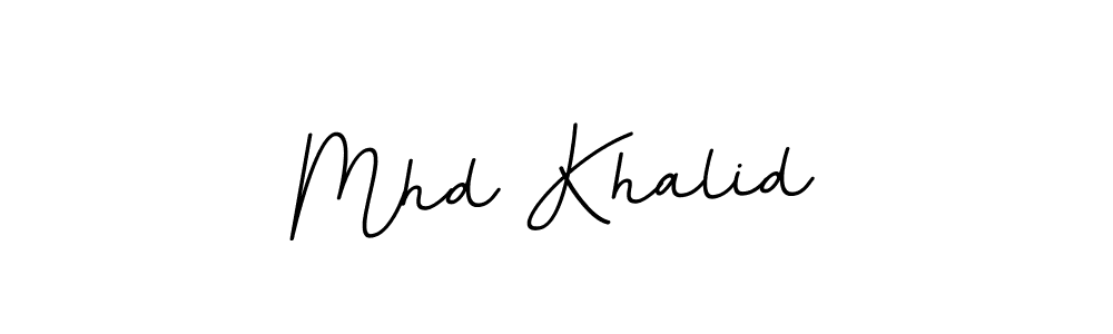 Create a beautiful signature design for name Mhd Khalid. With this signature (BallpointsItalic-DORy9) fonts, you can make a handwritten signature for free. Mhd Khalid signature style 11 images and pictures png