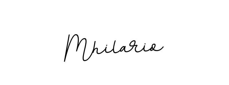 Design your own signature with our free online signature maker. With this signature software, you can create a handwritten (BallpointsItalic-DORy9) signature for name Mhilario. Mhilario signature style 11 images and pictures png