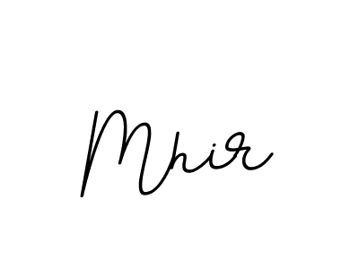 Use a signature maker to create a handwritten signature online. With this signature software, you can design (BallpointsItalic-DORy9) your own signature for name Mhir. Mhir signature style 11 images and pictures png