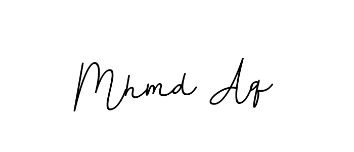 Design your own signature with our free online signature maker. With this signature software, you can create a handwritten (BallpointsItalic-DORy9) signature for name Mhmd Aq. Mhmd Aq signature style 11 images and pictures png