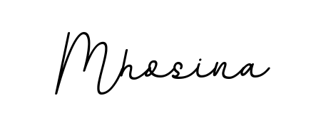 Make a beautiful signature design for name Mhosina. With this signature (BallpointsItalic-DORy9) style, you can create a handwritten signature for free. Mhosina signature style 11 images and pictures png