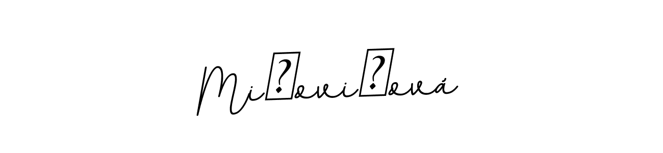 This is the best signature style for the Mišovičová name. Also you like these signature font (BallpointsItalic-DORy9). Mix name signature. Mišovičová signature style 11 images and pictures png