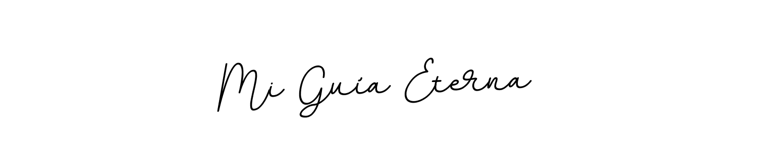 Create a beautiful signature design for name Mi Guía Eterna. With this signature (BallpointsItalic-DORy9) fonts, you can make a handwritten signature for free. Mi Guía Eterna signature style 11 images and pictures png