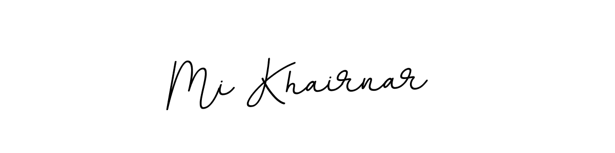 Design your own signature with our free online signature maker. With this signature software, you can create a handwritten (BallpointsItalic-DORy9) signature for name Mi Khairnar . Mi Khairnar  signature style 11 images and pictures png