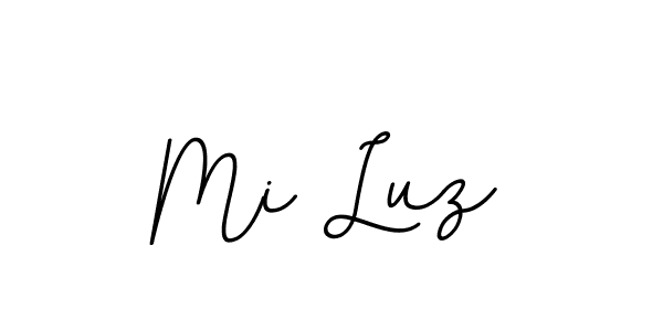 How to make Mi Luz name signature. Use BallpointsItalic-DORy9 style for creating short signs online. This is the latest handwritten sign. Mi Luz signature style 11 images and pictures png